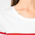 Marine-T-shirt ronde hals Bio dames — productfoto 4
