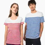 Marine-T-shirt ronde hals Bio dames — productfoto 9