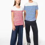 Marine-T-shirt ronde hals Bio dames — productfoto 11