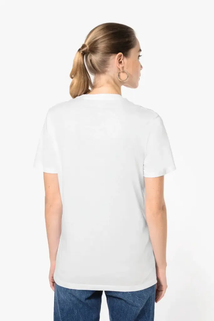 K3036-10_2025 - Hidalgo-werbeartikel T-shirt ronde hals met korte mouwen uniseks — productfoto 2