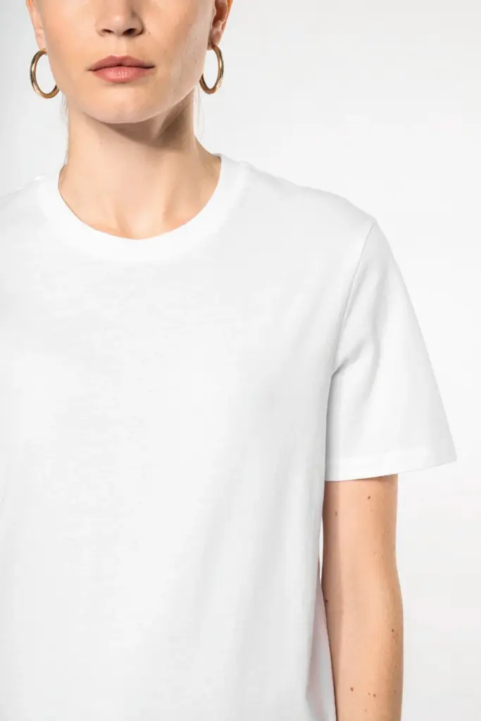 K3036-2_2025 - Hidalgo-werbeartikel T-shirt ronde hals met korte mouwen uniseks — productfoto 4