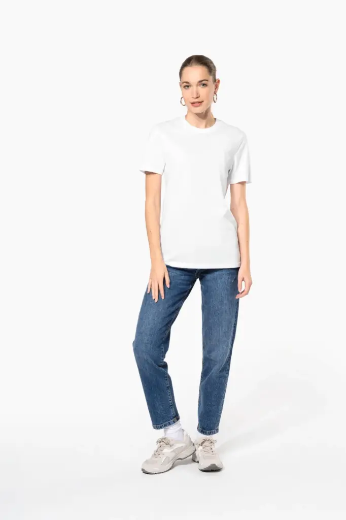 K3036-12_2025 - Hidalgo-werbeartikel T-shirt ronde hals met korte mouwen uniseks — productfoto 9