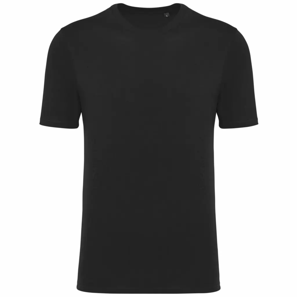 PS_K3036_BLACK - Hidalgo-werbeartikel T-shirt ronde hals met korte mouwen uniseks, black — productfoto 13