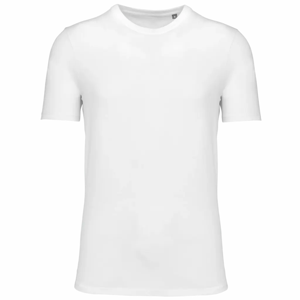 PS_K3036_WHITE - Hidalgo-werbeartikel T-shirt ronde hals met korte mouwen uniseks, white — productfoto 28
