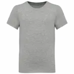 T-shirt ronde hals kinderen, oxford grey — productfoto 18