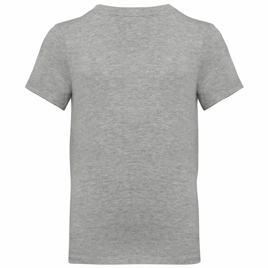 T-shirt ronde hals kinderen, oxford grey — productfoto 19
