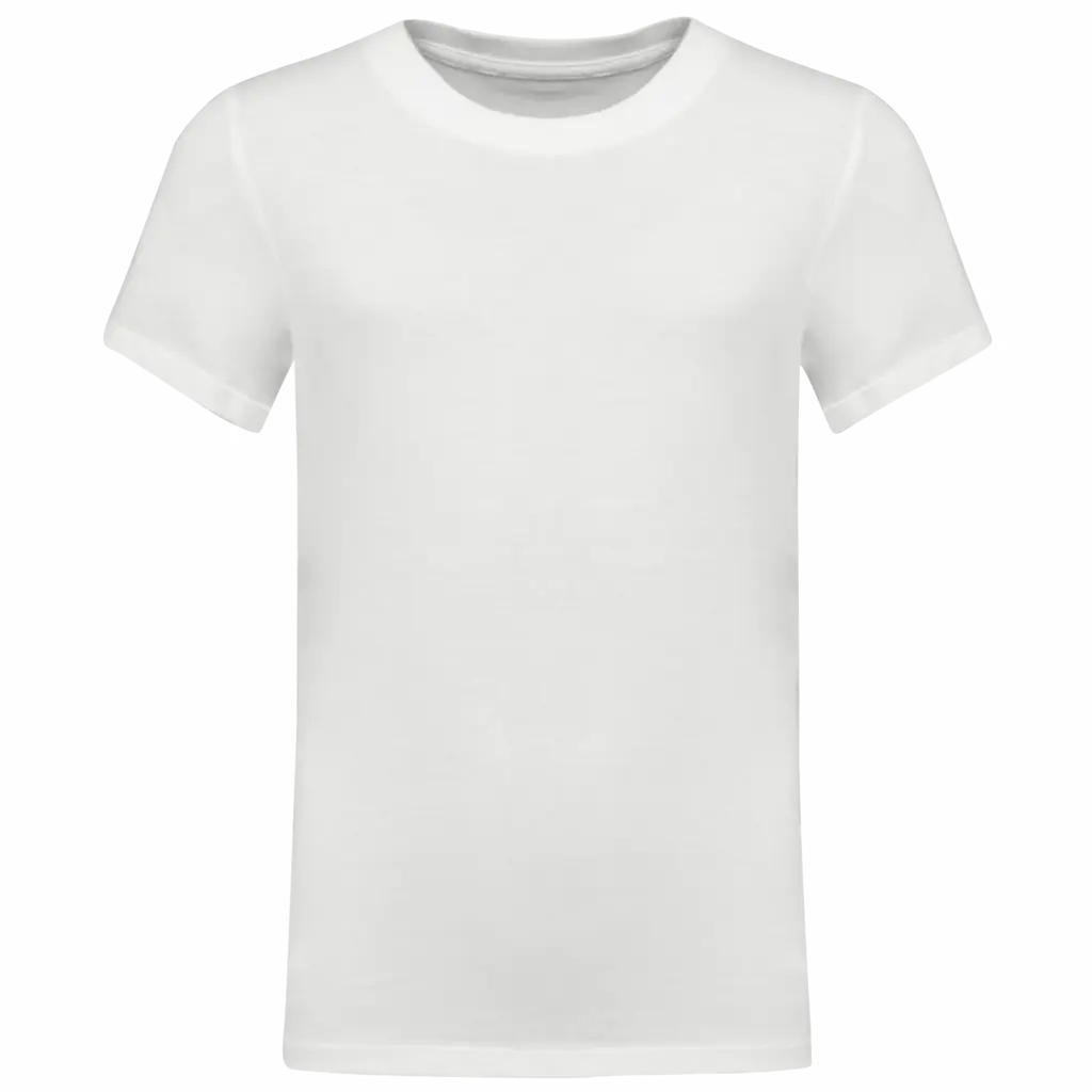 T-shirt ronde hals kinderen, white — productfoto 24