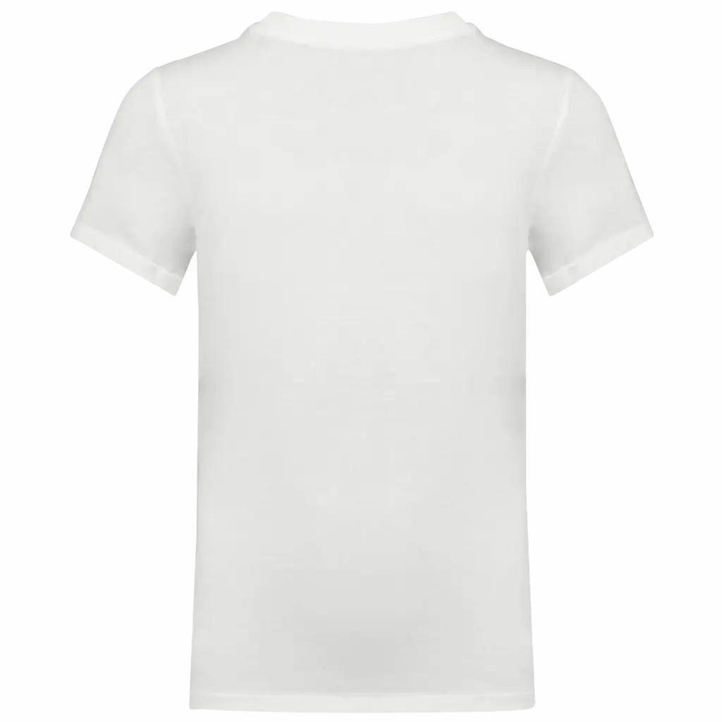 T-shirt ronde hals kinderen, white — productfoto 25