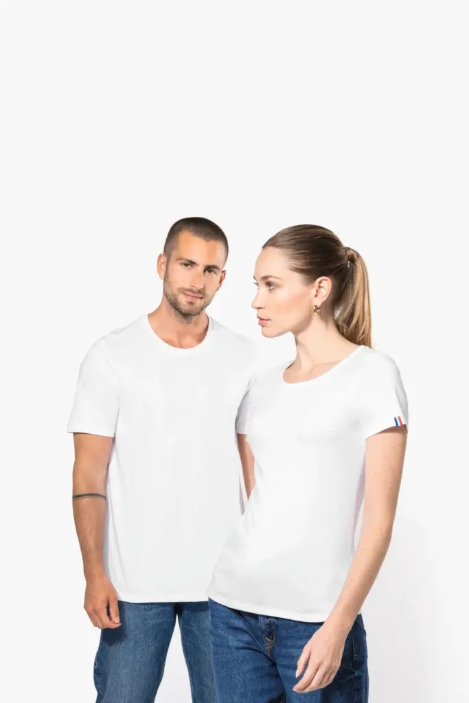 Biologisch heren T-shirt "Origine France Garantie" — productfoto 4