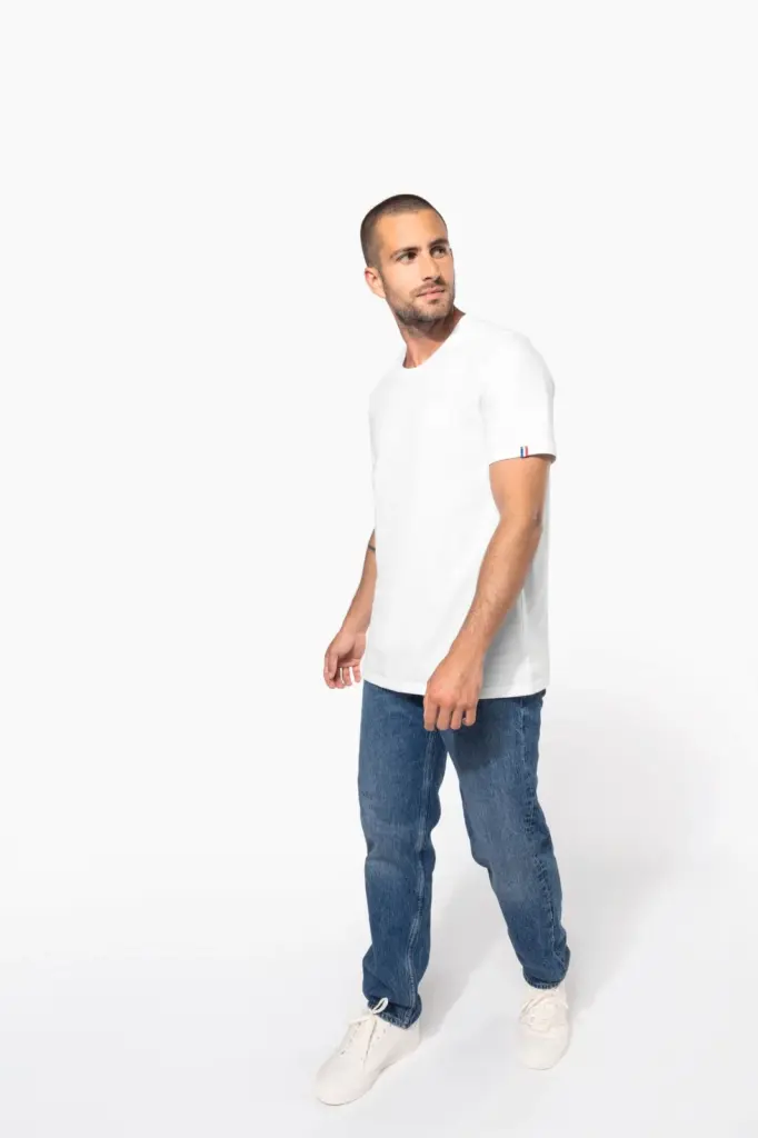 Biologisch heren T-shirt "Origine France Garantie" — productfoto 6
