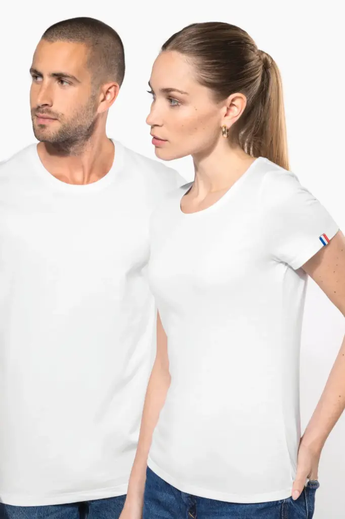 Biologisch heren T-shirt "Origine France Garantie" — productfoto 11