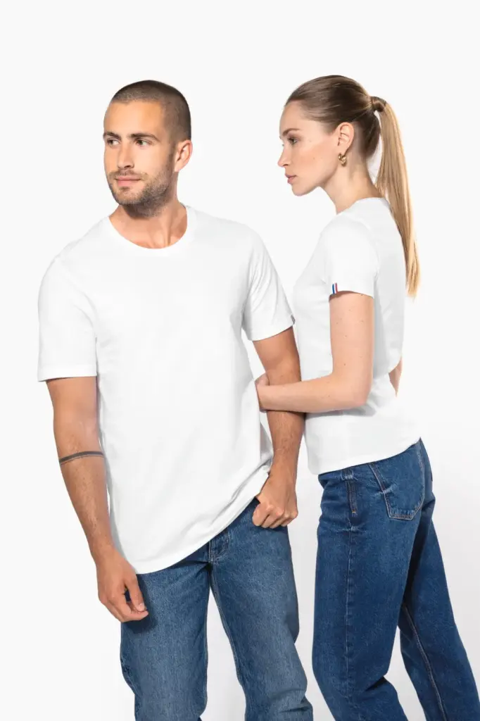 Biologisch heren T-shirt "Origine France Garantie" — productfoto 12