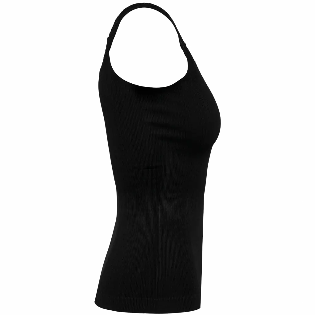 PS_K3043-S_BLACK - Hidalgo-werbeartikel Ecologische en naadloze top met kant, black — productfoto 2