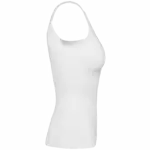 Ecologische en naadloze top met kant, white — productfoto 5