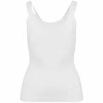 PS_K3043-B_WHITE - Hidalgo-werbeartikel Ecologische en naadloze top met kant, white — productfoto 7
