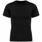 Ecologisch tweede huid heren-T-shirt met korte mouwen, black — productfoto 3