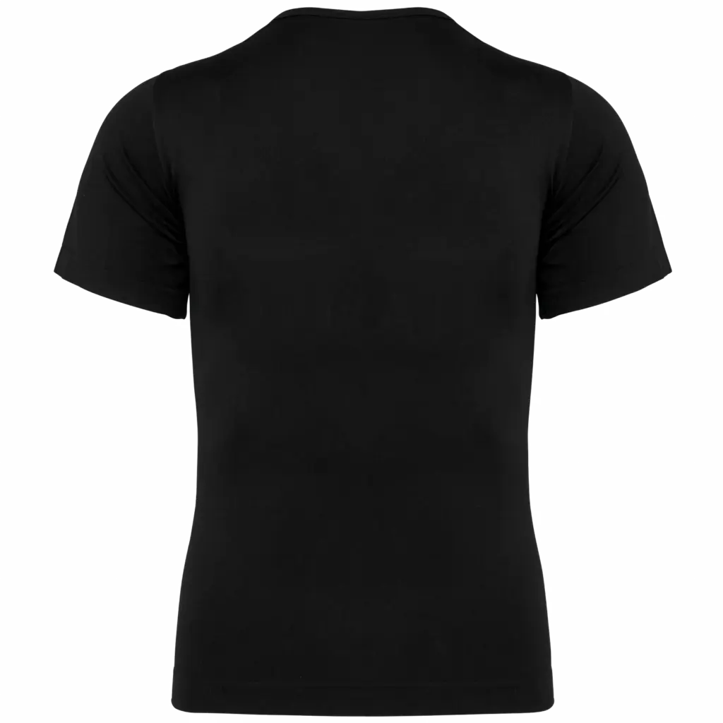 Ecologisch tweede huid heren-T-shirt met korte mouwen, black — productfoto 4