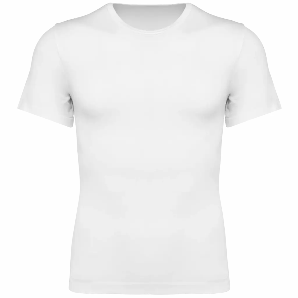 Ecologisch tweede huid heren-T-shirt met korte mouwen, white — productfoto 6