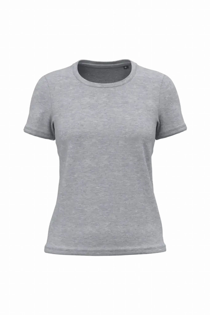 K3052ORG - Dames T-shirt Bio190, oxford grey — productfoto 5