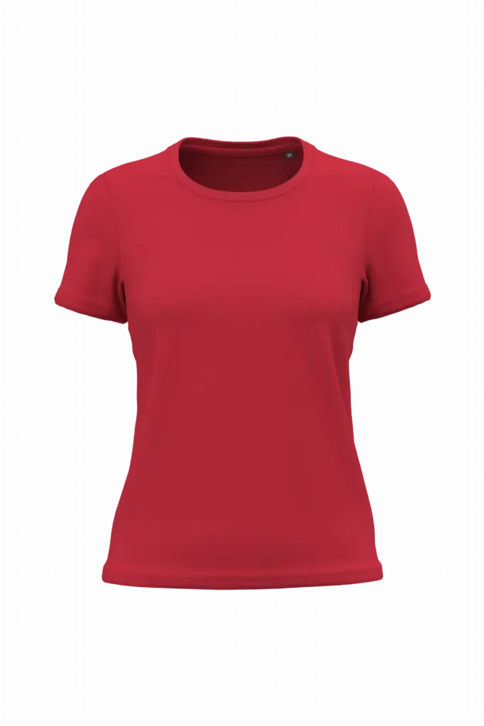 K3052ORG - Dames T-shirt Bio190, red — productfoto 7
