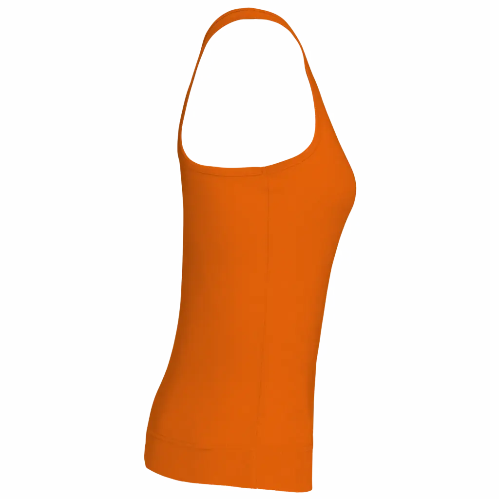 Angelina - Dames Racerback, deep orange — productfoto 12