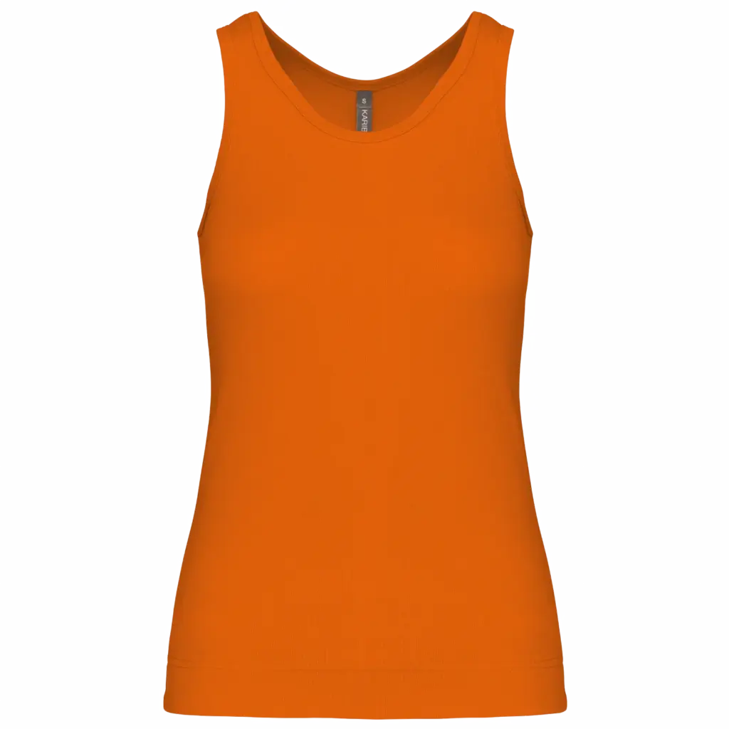 Angelina - Dames Racerback, deep orange — productfoto 13