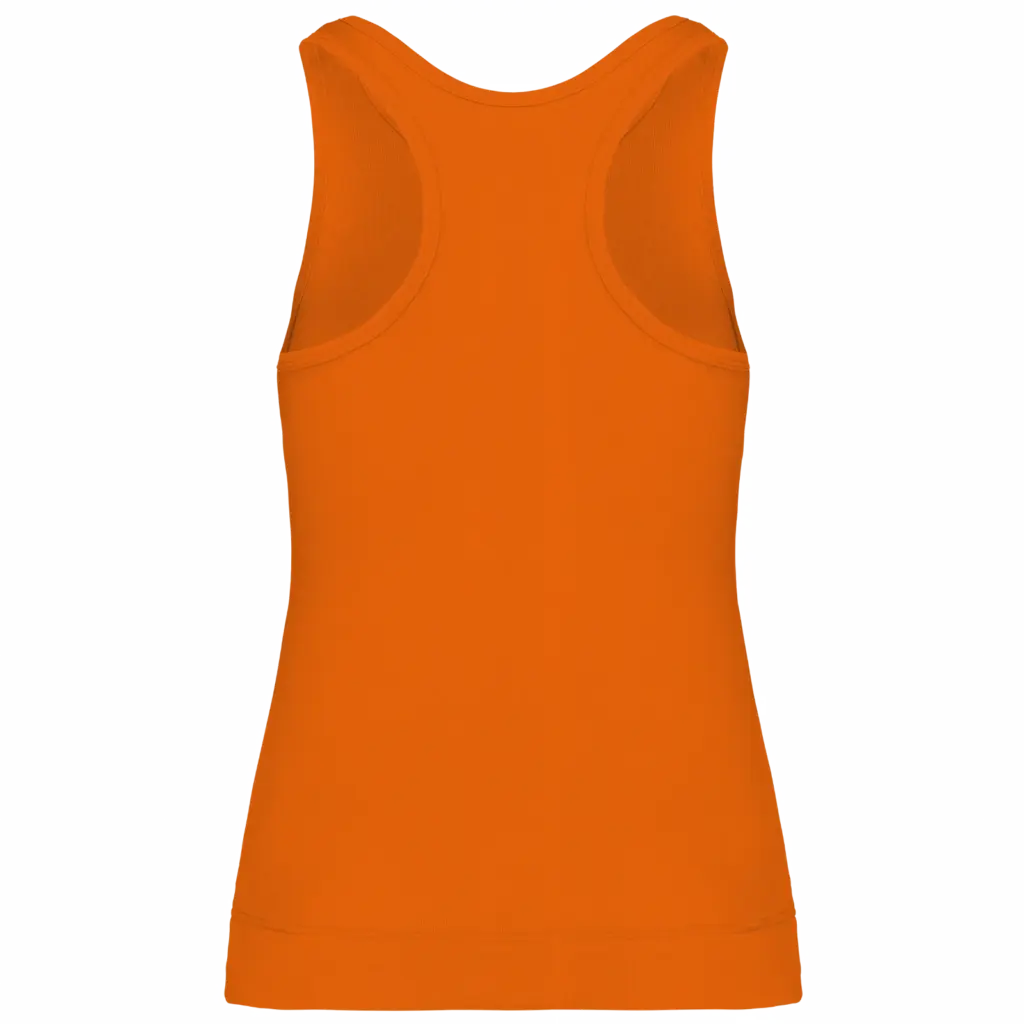 Angelina - Dames Racerback, deep orange — productfoto 14
