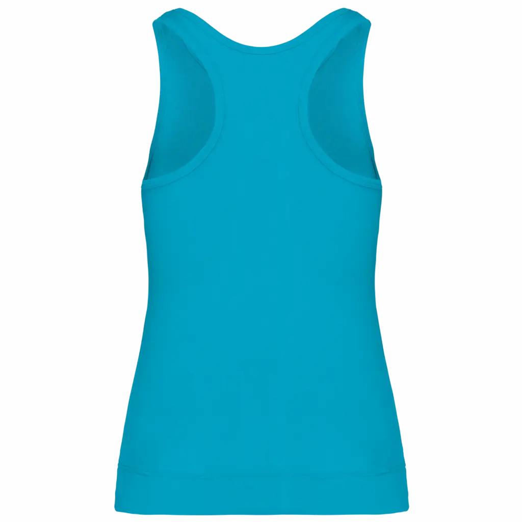 Angelina - Dames Racerback, deep turquoise — productfoto 17