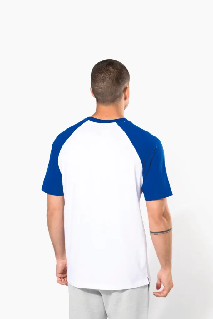 Baseball - Tweekleurig T-shirt — productfoto 2