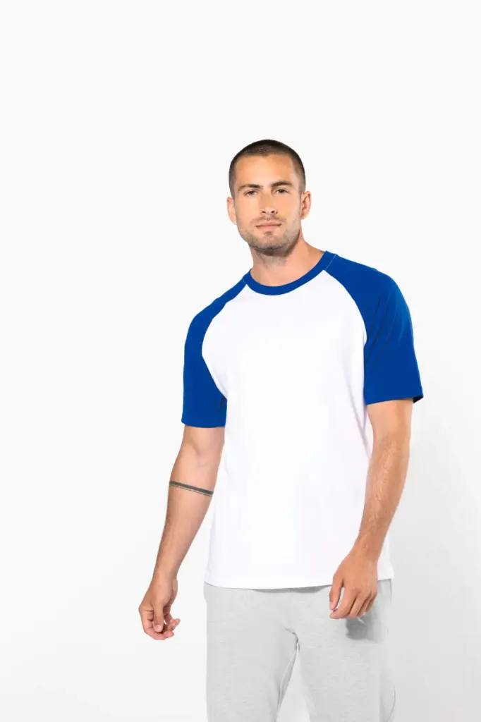 Baseball - Tweekleurig T-shirt — productfoto 5
