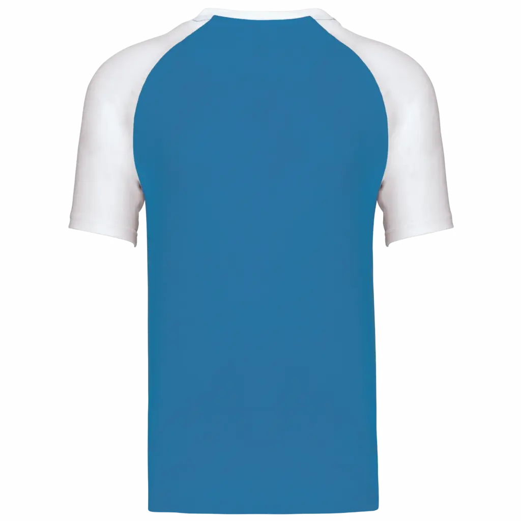Baseball - Tweekleurig T-shirt, aqua blue / white — productfoto 11