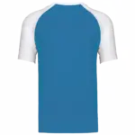 Baseball - Tweekleurig T-shirt, aqua blue / white — productfoto 11