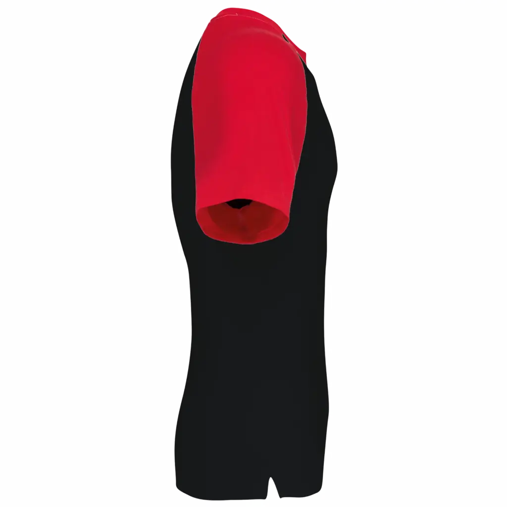 Baseball - Tweekleurig T-shirt, black / red — productfoto 12