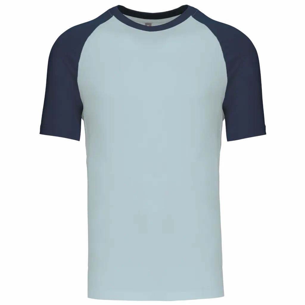 Baseball - Tweekleurig T-shirt, ice blue / denim — productfoto 16