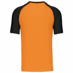 Baseball - Tweekleurig T-shirt, orange / black — productfoto 29