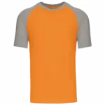 Baseball - Tweekleurig T-shirt, orange / light grey — productfoto 31