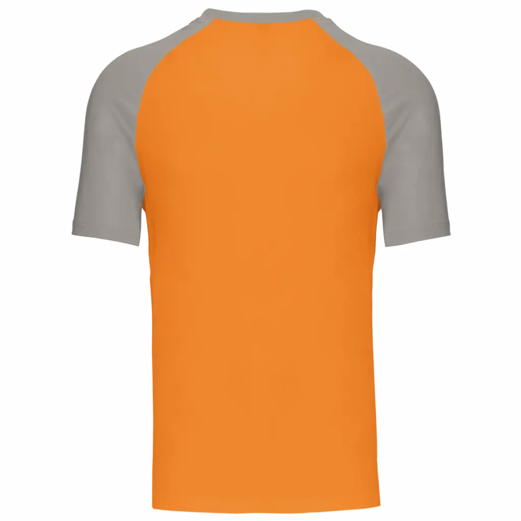 Baseball - Tweekleurig T-shirt, orange / light grey — productfoto 32
