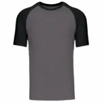 Baseball - Tweekleurig T-shirt, slate grey / black — productfoto 40