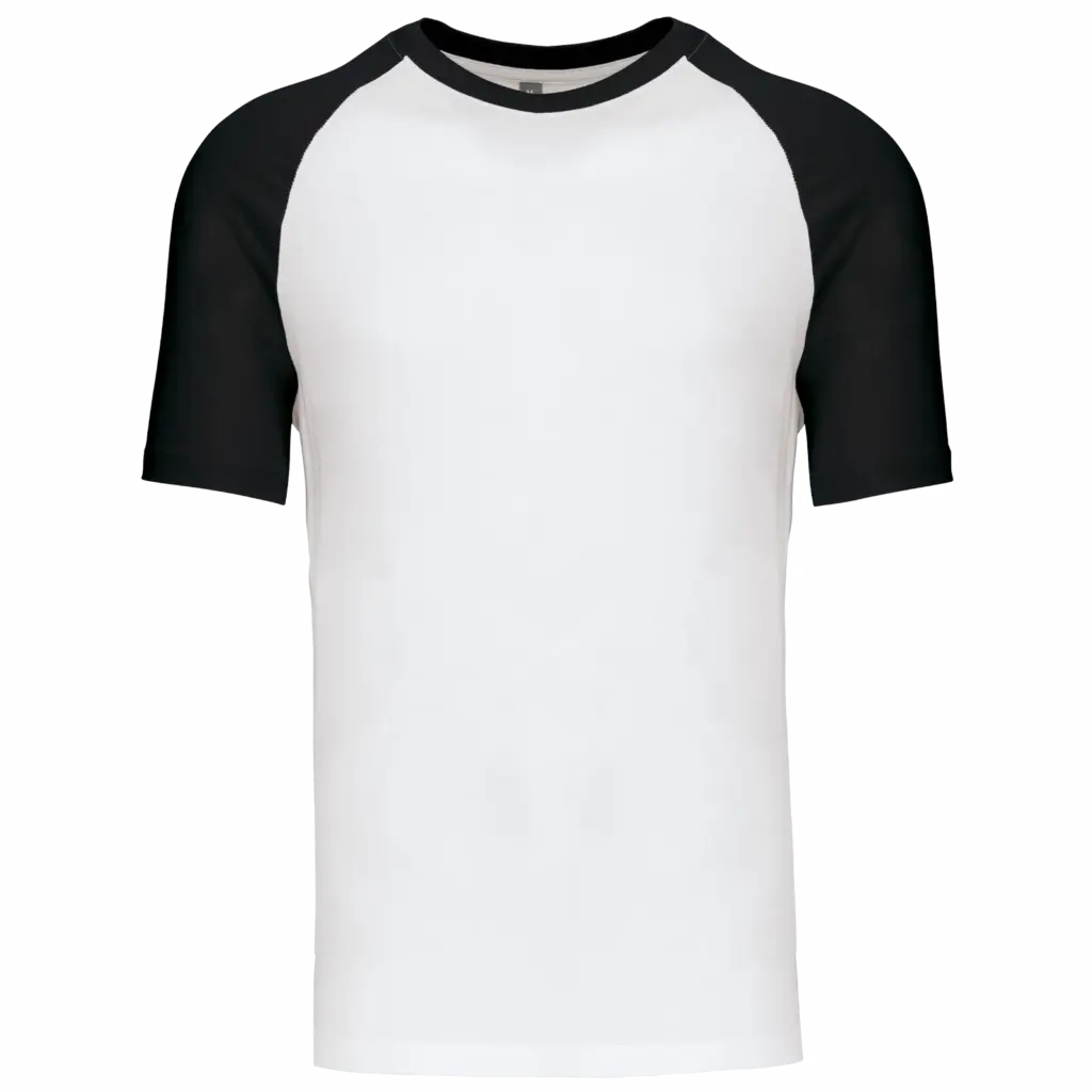 Baseball - Tweekleurig T-shirt, white / black — productfoto 43