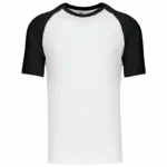 Baseball - Tweekleurig T-shirt, white / black — productfoto 43