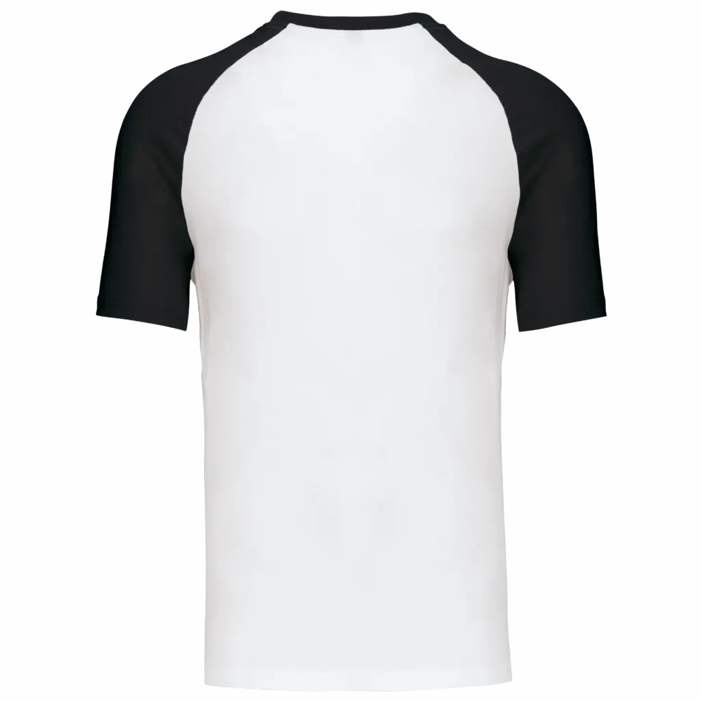 Baseball - Tweekleurig T-shirt, white / black — productfoto 44