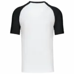 Baseball - Tweekleurig T-shirt, white / black — productfoto 44