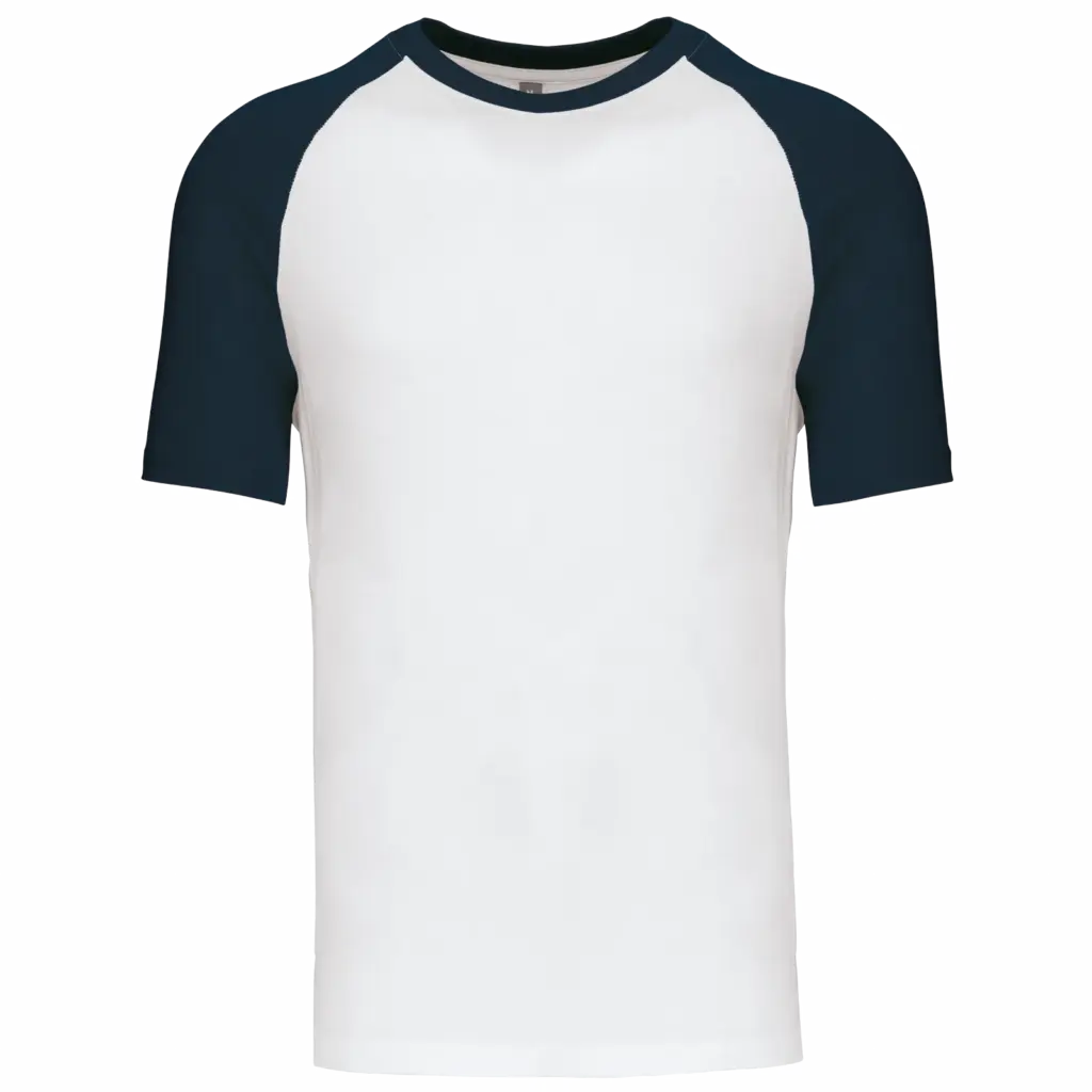 Baseball - Tweekleurig T-shirt, white / navy — productfoto 49