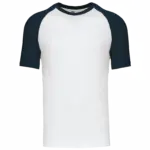 Baseball - Tweekleurig T-shirt, white / navy — productfoto 49