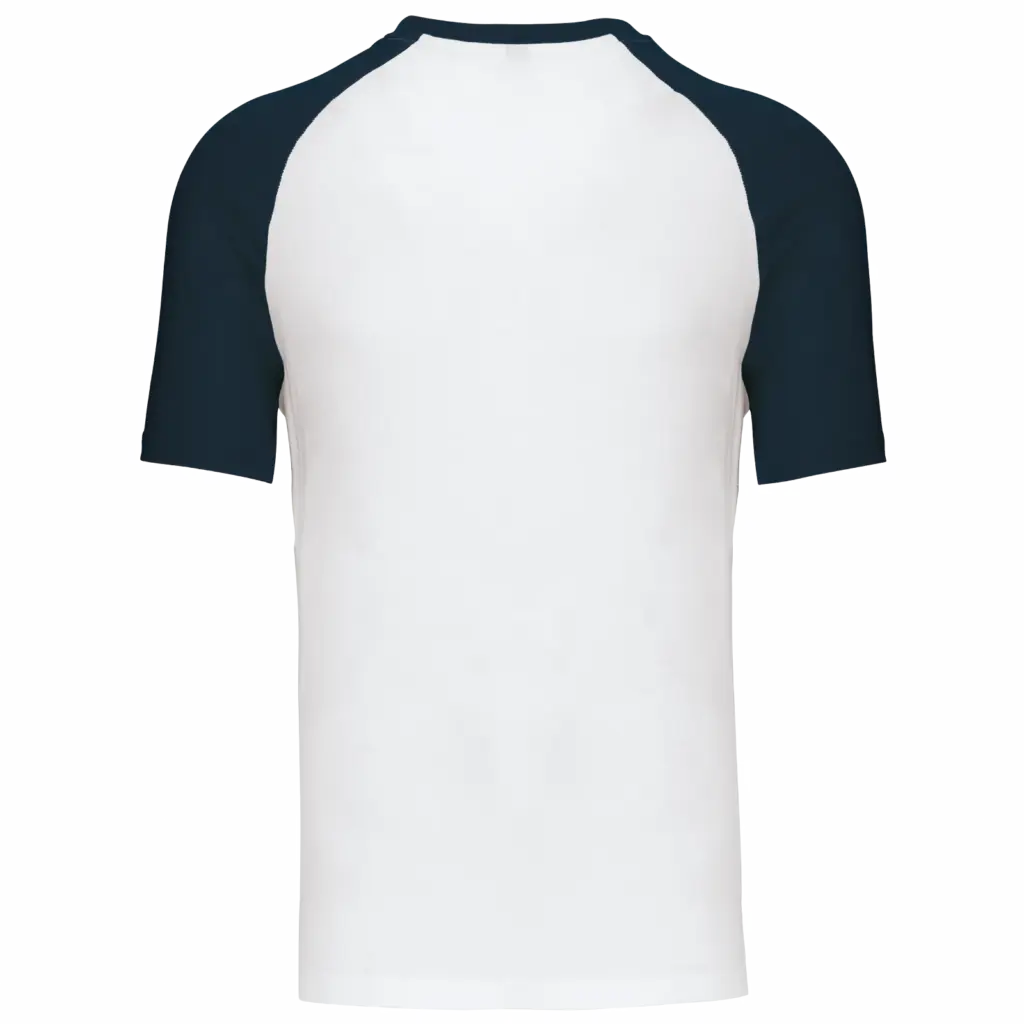 Baseball - Tweekleurig T-shirt, white / navy — productfoto 50