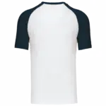 Baseball - Tweekleurig T-shirt, white / navy — productfoto 50