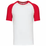 Baseball - Tweekleurig T-shirt, white / red — productfoto 52
