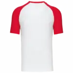 Baseball - Tweekleurig T-shirt, white / red — productfoto 53