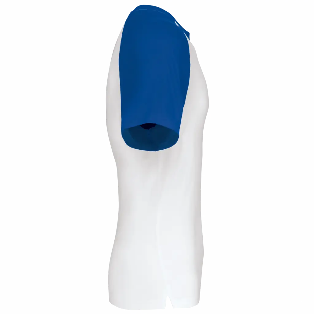 Baseball - Tweekleurig T-shirt, white / royal blue — productfoto 54