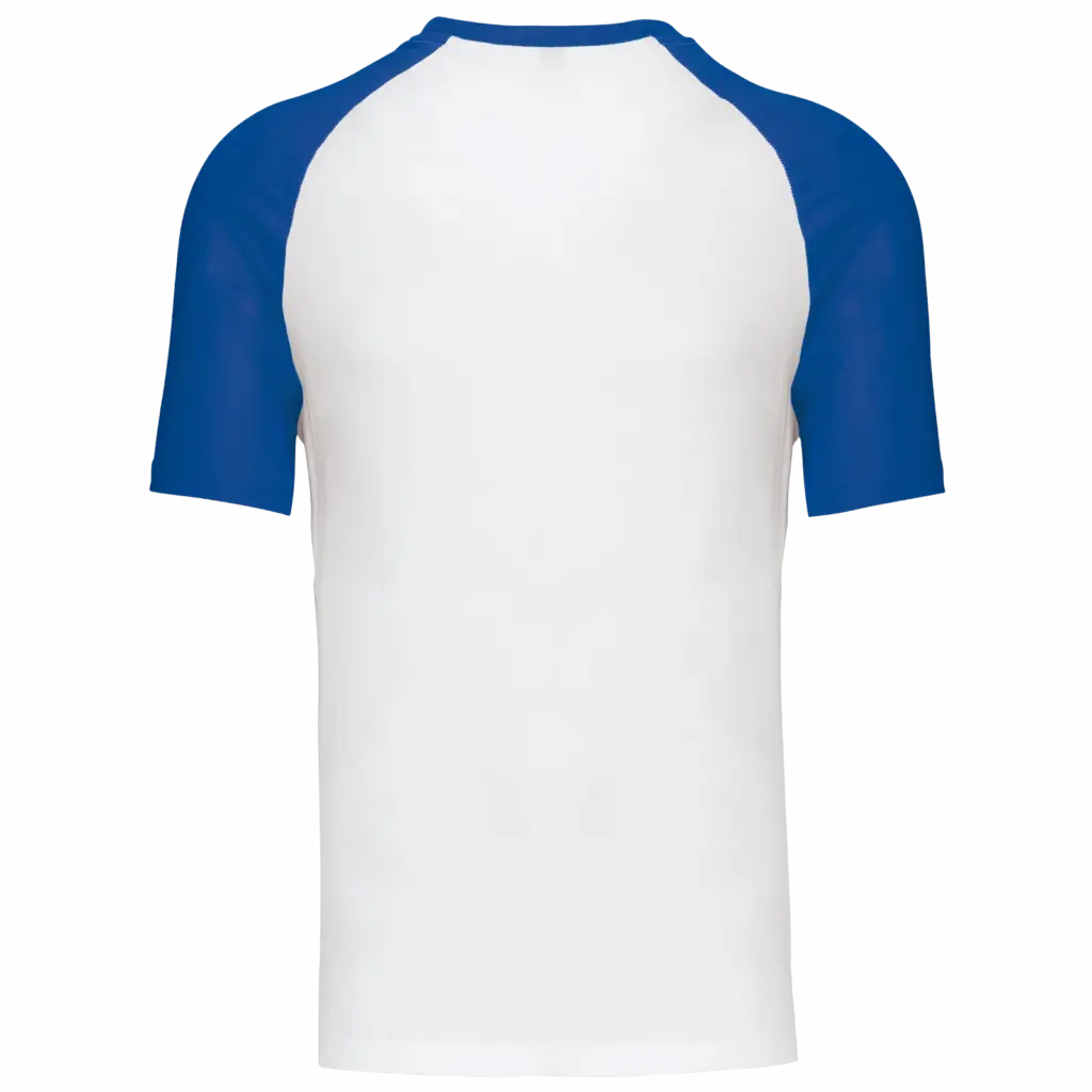 Baseball - Tweekleurig T-shirt, white / royal blue — productfoto 56